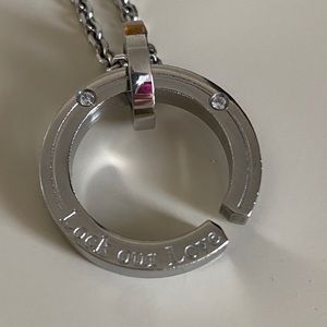 “Lock Our Love” - Silver / CZ Necklace